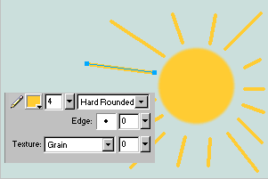 sun ray lines